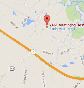 Location of YMR Cape Cod